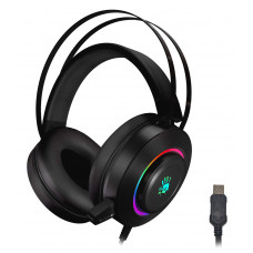 Наушники с микрофоном A4 Bloody G521 черный 2.3м мониторные USB оголовье (G521 (BLACK))