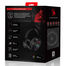 Наушники с микрофоном A4 Bloody G521 черный 2.3м мониторные USB оголовье (G521 (BLACK))