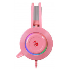 Наушники с микрофоном A4 Bloody G521 розовый 2.3м мониторные USB оголовье (G521 ( PINK ))