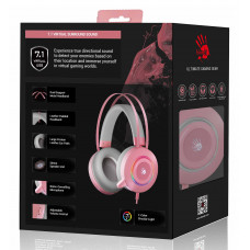 Наушники с микрофоном A4 Bloody G521 розовый 2.3м мониторные USB оголовье (G521 ( PINK ))