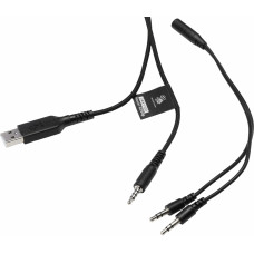Наушники с микрофоном A4Tech Bloody G260p белый/черный 2м мониторные USB оголовье (G260P)