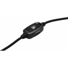 Наушники с микрофоном A4Tech Bloody G260p белый/черный 2м мониторные USB оголовье (G260P)