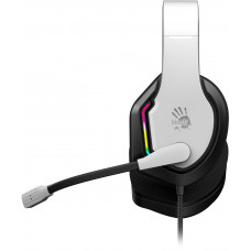 Наушники с микрофоном A4Tech Bloody G260p белый/черный 2м мониторные USB оголовье (G260P)