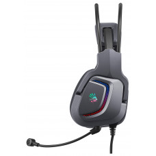 Наушники с микрофоном A4Tech Bloody G575 серый 2м мониторные USB оголовье (G575 USB/ GREY)