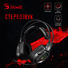 Наушники с микрофоном A4Tech Bloody G575P черный 2м мониторные оголовье (G575P 4PIN+USB/BLACK)