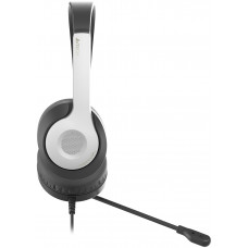 Наушники с микрофоном A4Tech Fstyler FH100U белый/черный 2м накладные USB оголовье (FH100U (PANDA))