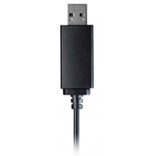 Наушники с микрофоном A4Tech HU-10 черный 2м накладные USB оголовье (HU-10/USB/BLACK)