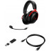 Наушники с микрофоном HyperX Cloud III Wireless черный/красный мониторные Radio оголовье (77Z46AA)