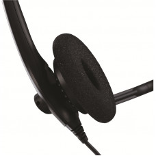 Наушники с микрофоном Jabra BIZ 1500 Duo QD черный 0.95м накладные оголовье (1519-0154)