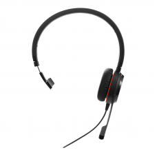 Наушники с микрофоном Jabra Evolve 30 II HS черный/красный 1м накладные оголовье (14401-20)