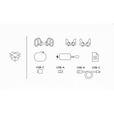 Наушники с микрофоном Logitech ZONE TWS черный вкладыши BT в ушной раковине (985-001082)