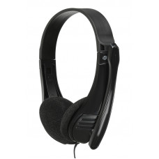 Наушники с микрофоном Оклик HS-M150 черный 2.2м накладные оголовье (428963)
