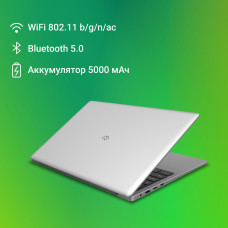 Ноутбук Digma EVE C5801 Celeron N4020 8Gb SSD256Gb Intel UHD Graphics 600 15.6" IPS FHD (1920x1080) Windows 11 Pro silver WiFi BT Cam 5000mAh (DN15CN-8CXW03)