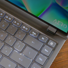 Ноутбук Gigabyte Aero 14 Core i7 13700H 16Gb SSD1Tb NVIDIA GeForce RTX4050 6Gb 14" OLED QHD+ (2880x1800) без ОС silver WiFi BT Cam (BMF-72KZBB4SD)