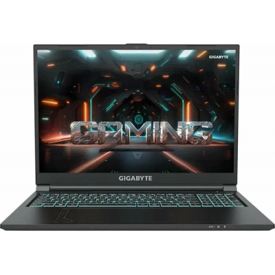 Ноутбук Gigabyte G6 Core i7 13620H 16Gb SSD1Tb NVIDIA GeForce RTX4060 8Gb 16" IPS FHD+ (1920x1200) Windows 11 Home black WiFi BT Cam (KF-H3KZ854SH)
