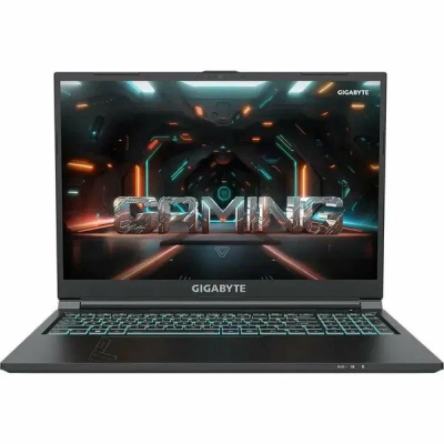 Ноутбук Gigabyte G6 Core i7 13620H 16Gb SSD512Gb NVIDIA GeForce RTX4050 6Gb 16" IPS FHD+ (1920x1200) FreeDOS black WiFi BT Cam (MF-H2KZ853KD)