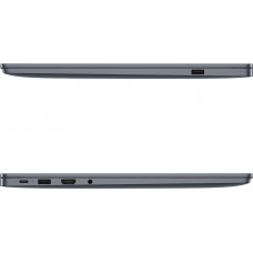 Ноутбук Huawei MateBook D 14 MDF-X Core i3 1215U 8Gb SSD256Gb Intel UHD Graphics 14" IPS FHD (1920x1080) без ОС grey space WiFi BT Cam (53013UFC)