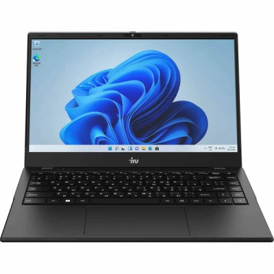 Ноутбук IRU Planio 14ING N-series N100 8Gb SSD512Gb Intel UHD Graphics 14" IPS FHD (1920x1080) FreeDOS black WiFi BT Cam 6000mAh (2058899)