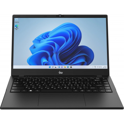 Ноутбук IRU Planio 14ING N-series N100 8Gb SSD512Gb Intel UHD Graphics 14" IPS FHD (1920x1080) Windows 11 Pro 64 black WiFi BT Cam 6000mAh (2059101)
