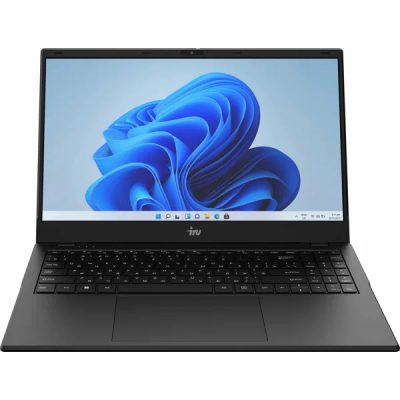 Ноутбук IRU Planio 15ING N-series N100 8Gb SSD512Gb Intel UHD Graphics 15.6" IPS FHD (1920x1080) FreeDOS black WiFi BT Cam 6000mAh (2058904)