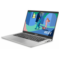 Ноутбук MSI Modern 14 C12MO-688RU Core i7 1255U 16Gb SSD512Gb Intel Iris Xe graphics 14" IPS FHD (1920x1080) Windows 11 Pro silver WiFi BT Cam (9S7-14J111-688)