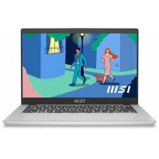 Ноутбук MSI Modern 14 C12MO-688RU Core i7 1255U 16Gb SSD512Gb Intel Iris Xe graphics 14" IPS FHD (1920x1080) Windows 11 Pro silver WiFi BT Cam (9S7-14J111-688)