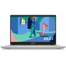 Ноутбук MSI Modern 14 C12MO-688RU Core i7 1255U 16Gb SSD512Gb Intel Iris Xe graphics 14" IPS FHD (1920x1080) Windows 11 Pro silver WiFi BT Cam (9S7-14J111-688)