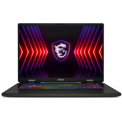 Ноутбук MSI Sword 17 HX B14VGKG-048XRU Core i9 14900HX 16Gb SSD1Tb NVIDIA GeForce RTX4070 8Gb 17" IPS QHD+ (2560x1600) без ОС grey space WiFi BT Cam (9S7-17T214-048)