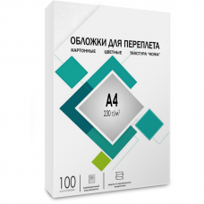 Обложки для переплёта Heleos A4 230г/м2 белый (100шт) CCA4W