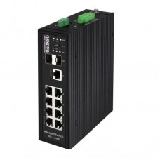 Коммутатор Osnovo SW-80802/ILS(port 90W,300W) (L2+) 8x1Гбит/с 2SFP 8PoE 300W управляемый