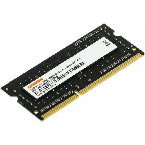 Память DDR3 4GB 1600MHz Digma DGMAS31600004S RTL PC3-12800 CL11 SO-DIMM 204-pin 1.35В single rank Ret