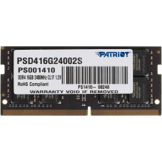 Память DDR4 16Gb 2400MHz Patriot PSD416G24002S RTL PC4-19200 CL17 SO-DIMM 260-pin 1.2В dual rank Ret