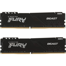 Память DDR4 2x16Gb 3200MHz Kingston KF432C16BBK2/32 Fury Beast Black RTL Gaming PC4-25600 CL16 DIMM 288-pin 1.35В single rank с радиатором Ret