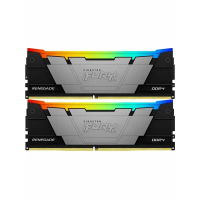 Память DDR4 2x32GB 3200MHz Kingston KF432C16RB2AK2/64 Fury Renegade RGB RTL Gaming PC4-25600 CL16 DIMM 288-pin 1.35В dual rank с радиатором Ret
