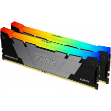 Память DDR4 2x8GB 3600MHz Kingston KF436C16RB2AK2/16 Fury Renegade RGB RTL Gaming PC4-28800 CL16 DIMM 288-pin 1.35В kit dual rank с радиатором Ret