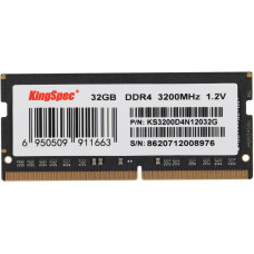 Память DDR4 32GB 3200MHz Kingspec KS3200D4N12032G RTL PC4-25600 CL22 SO-DIMM 260-pin 1.2В dual rank Ret