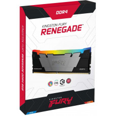 Память DDR4 32GB 3200MHz Kingston KF432C16RB2A/32 Fury Renegade RGB RTL Gaming PC4-25600 CL16 DIMM 288-pin 1.35В dual rank с радиатором Ret