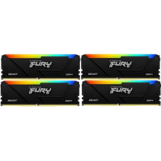 Память DDR4 4x16GB 3200MHz Kingston KF432C16BB2AK4/64 Fury Beast Black RGB RTL Gaming PC4-25600 CL16 DIMM 288-pin 1.35В dual rank с радиатором Ret