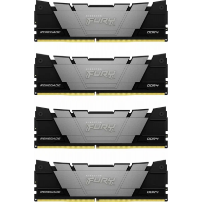 Память DDR4 4x16GB 3200MHz Kingston KF432C16RB12K4/64 Fury Renegade Black RTL Gaming PC4-25600 CL16 DIMM 288-pin 1.35В dual rank с радиатором Ret
