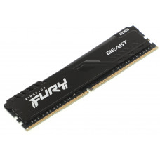 Память DDR4 8Gb 3200MHz Kingston KF432C16BB/8 Fury Beast Black RTL Gaming PC4-25600 CL16 DIMM 288-pin 1.35В single rank с радиатором Ret