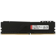 Память DDR4 8Gb 3200MHz Kingston KF432C16BB/8 Fury Beast Black RTL Gaming PC4-25600 CL16 DIMM 288-pin 1.35В single rank с радиатором Ret