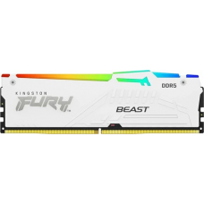 Память DDR5 16GB 6000MHz Kingston KF560C36BWE2A-16 Fury Beast White Expo RGB RTL PC5-48000 CL36 DIMM 288-pin 1.35В dual rank с радиатором Ret
