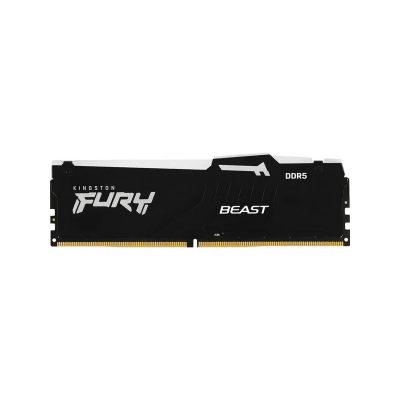 Память DDR5 16GB 6800MHz Kingston KF568C34BBA-16 Fury Beast RGB RTL Gaming PC5-54400 CL34 DIMM 288-pin 1.4В kit single rank с радиатором Ret