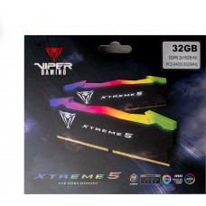 Память DDR5 2x16Gb 8000MHz Patriot PVXR532G80C38K Viper Xtreme 5 RGB RTL Gaming PC5-64000 CL38 DIMM 288-pin 1.45В с радиатором Ret