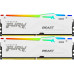 Память DDR5 2x32GB 5200MHz Kingston KF552C40BWAK2-64 Fury Beast RGB RTL Gaming PC5-41600 CL40 DIMM 288-pin 1.25В single rank с радиатором Ret