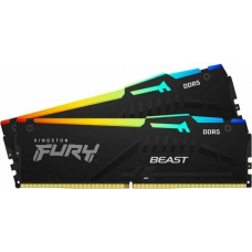 Память DDR5 2x8GB 5200MHz Kingston KF552C36BBEAK2-16 Fury Beast Black Expo RGB RTL Gaming PC5-41600 CL36 DIMM 288-pin 1.25В kit single rank с радиатором Ret