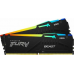 Память DDR5 2x8GB 5200MHz Kingston KF552C36BBEAK2-16 Fury Beast Black Expo RGB RTL Gaming PC5-41600 CL36 DIMM 288-pin 1.25В kit single rank с радиатором Ret