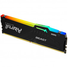 Память DDR5 8GB 5600MHz Kingston KF556C40BBA-8 Fury Beast RGB RTL Gaming PC5-44800 CL40 DIMM 288-pin 1.25В single rank с радиатором Ret