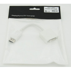 Переходник DisplayPort (m) DVI (f) белый