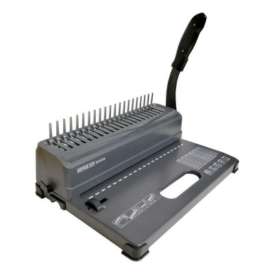 Переплетчик Office Kit B2112N A4/перф.12л.сшив/макс.450л./пластик.пруж. (4.5-51мм)